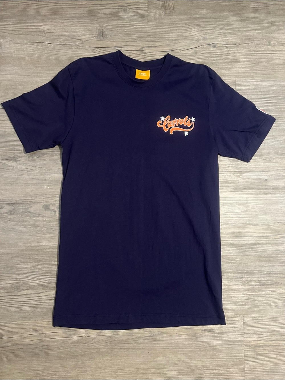 Carrots by Anwar Carrots Men's Double Sided Star Graphic Print Blue Size Large